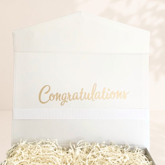 Gold Shimmer "Congratulations" Gift Box