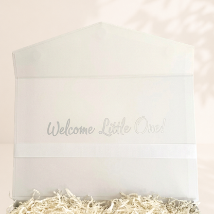 Silver Shimmer "Welcome Little One" Gift Box