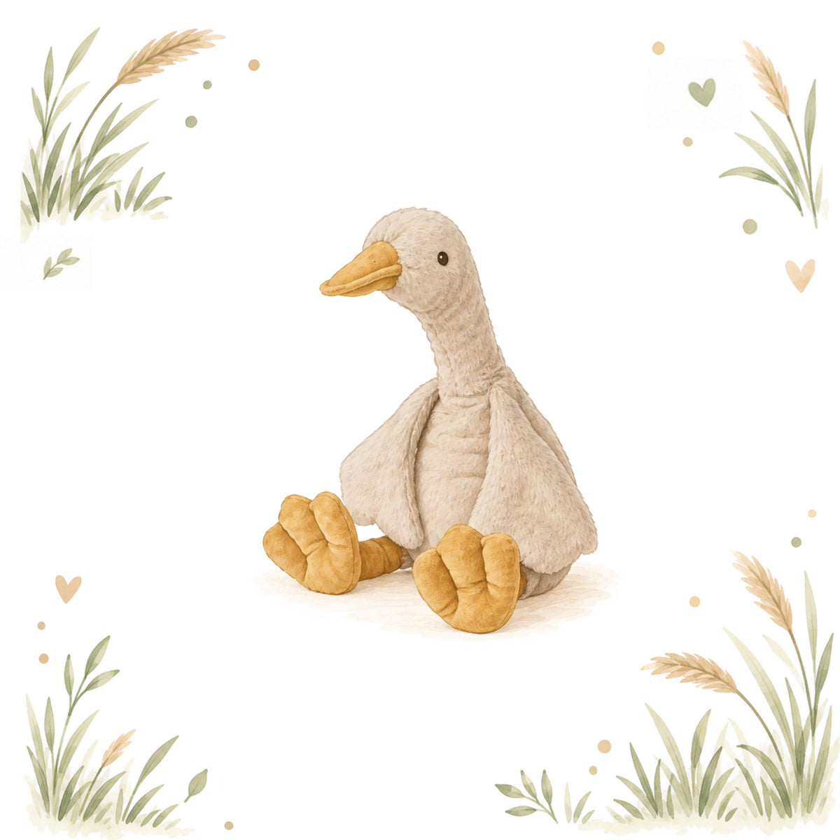 Puddles the Goose Greeting Card
