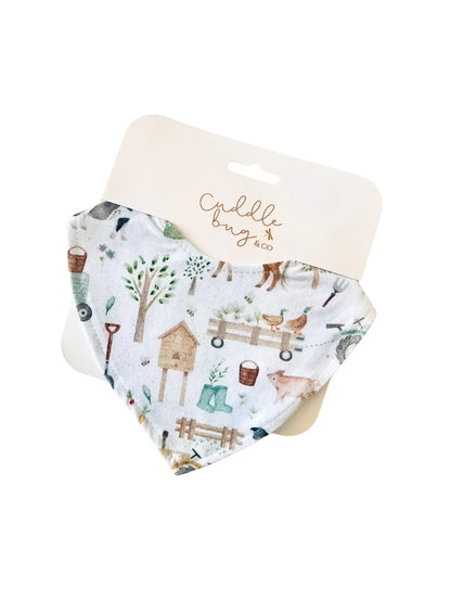 Cuddle Bug & Co Waterproof Dribble Bib - Farm Life
