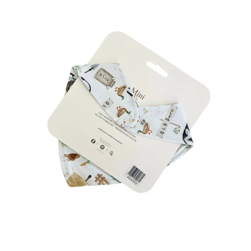 Cuddle Bug & Co Waterproof Dribble Bib - Farm Life
