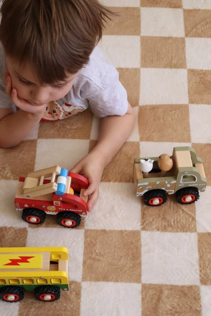 Wooden Fire Engine Truck