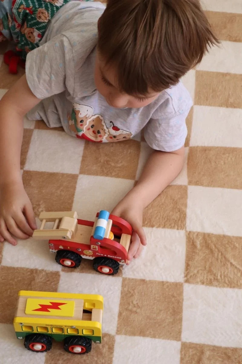 Wooden Fire Engine Truck