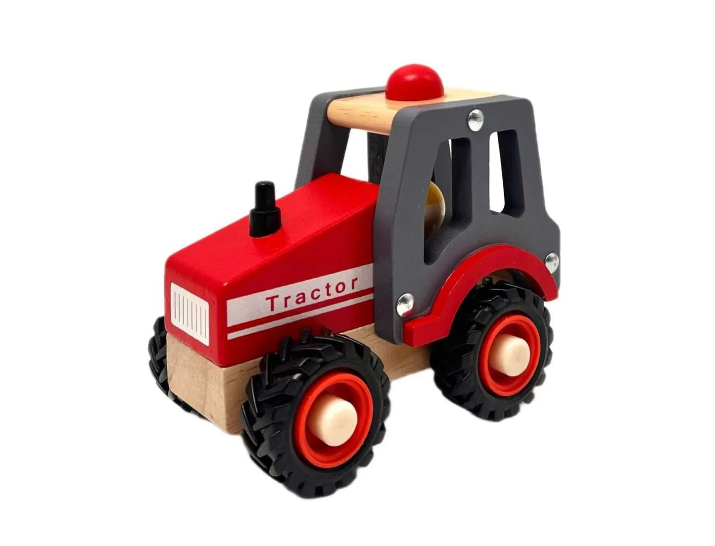 Wooden Red Tractor