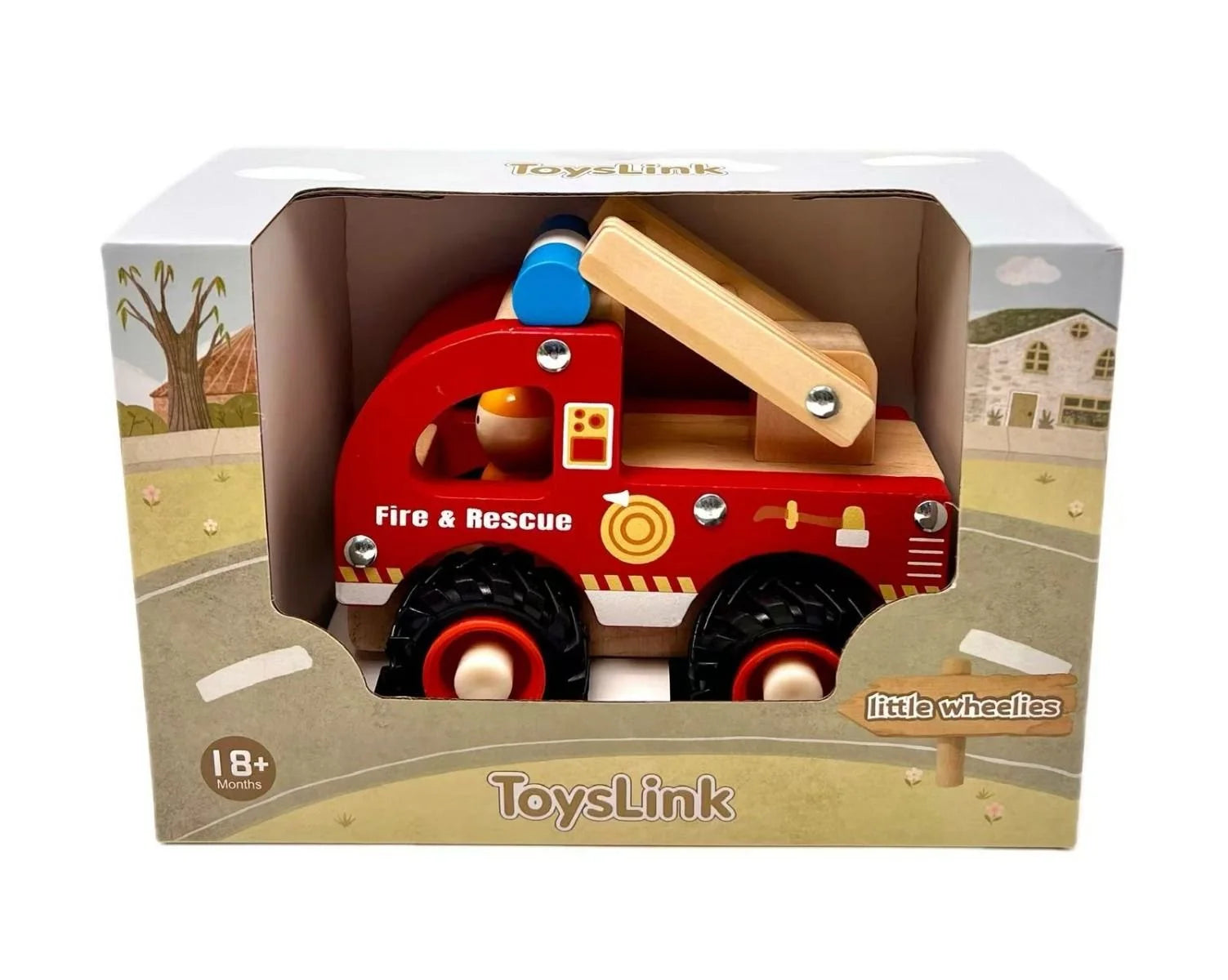 Wooden Fire Engine Truck